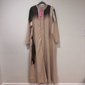 Durmaz Fashion Istanbul Abaya Modest Flowy Muslim Dress XL/XXL NWT